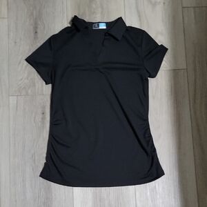 PGA Tour Black Airflux Polo